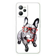Бампер для Realme C36 с картинкой "Песики" – В очках