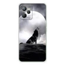 Чехол с Волком на Realme C36 – Волк и луна