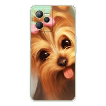 Чехол (ТПУ) Милые собачки для Realme C36 – Йоршенский терьер