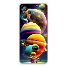 Чохол (ТПУ) з планетами на Realme C36 – Сонячна система