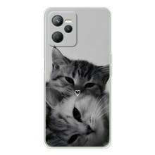 Чехол с рисунком кот на Realme C36 (Пара котов)