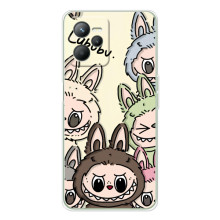 Чехол с Лабубу на Realme C36 – Коллаж Лабубу
