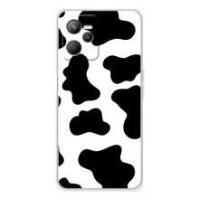 Чохол з принтом корови на Реалмі С36 – Чорний принт