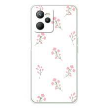 Чехол с розовым рисунком для Realme C36