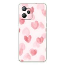 Чехол с розовым рисунком для Realme C36