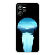 Летний Чехол на Realme C36 – Синий Водопад