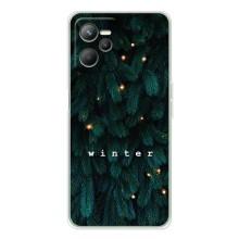 Новогодние, Праздничные Чехлы для Realme C36 - 2024 год (Winter)