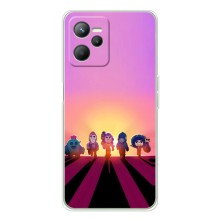 Силіконовый Чохол на Realme C36 з картинкою Brawl Stars (Персонажі на заході сонця)