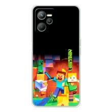 Чехлы для Realme C36 (Персонажи Майн Крафт) – Герой Майнкрафт