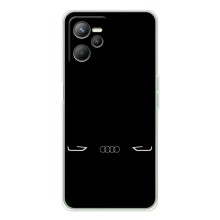 Силиконовый бампер с картинкой машины на Realme C36 (Силует Audi)