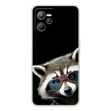 Силиконовый Чехол с Енотами на Realme C36 – Стильный Енот