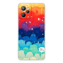 Силиконовый чехол с котиком для Realme C36 – Mew