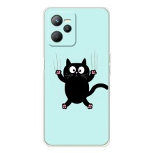 Силиконовый чехол с котиком для Realme C36