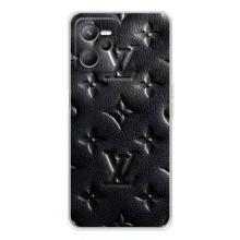 Текстурный Чехол Louis Vuitton для Реалми С36 – Черный ЛВ
