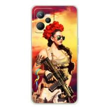ЗСУ Чехлы (TPU) для Realme C36 – Женщина солдат