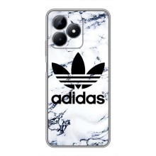 Чехлы Адидас для Realme C51 (AlphaPrint) (Адидас на мраморе)