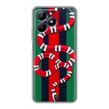 Чохли  GUCCI для РілМі С51 (AlphaPrint) (Gucci змія)