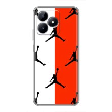 Чехлы для Realme C51 - с картинкой JORDAN (AlphaPrint) (Лого Джордан)