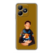 Чехлы с картинкой собаки Патрон для Realme C51 (AlphaPrint) (ЗСУ Патрон)