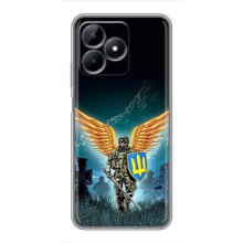 Чехлы с картинкой ЗСУ для Realme C51 (AlphaPrint) (Солдат ЗСУ)
