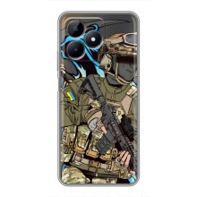 Чехлы с картинкой ЗСУ для Realme C51 (AlphaPrint) (Воин ВСУ)