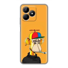 Чехлы с Обезьянами NFT для Realme C51 (AlphaPrint) (Скучающая Обезьяна NFT)
