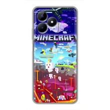 Чехол майнкрафт для Realme C51 (MINECRAFT)