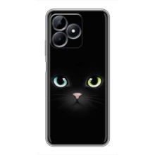 Чехол на тематику: Коты для Realme C51 – Черный Котик