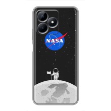 Силіконовый бампер з принтом "Наса" на Realme C51 (Космонавт NASA)