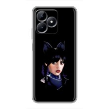 Чехлы Венсдей на Realme C51 Уэнсдей (AlphaPrint) (серьезная Уэнздей)