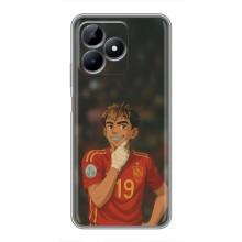 Чехол с футболистом Ламин Ямаль Realme C51 (Ямаль аниме)