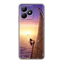 Чехол с мультфильмом Моана Realme C51 (Моана в море)