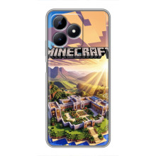 Чохол з картинками Майнкрафт для РілМі С51 (Minecraft)