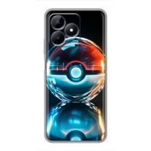 Чехол с Пикачу на Realme C51 (Мяч Пикачу)