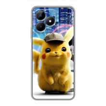 Чехол с Пикачу на Realme C51 (Пикачу в городе)
