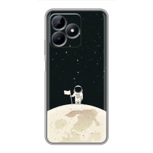 Космические Чехлы для Реалми С51 (VPrint) (На луне)