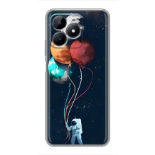 Космические Чехлы для Реалми С51 (VPrint) (Планеты шарики)