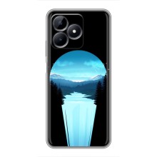 Летний Чехол на Realme C51 (Синий Водопад)