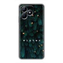 Новогодние, Праздничные Чехлы для Realme C51 - 2024 год (Winter)