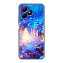 Рождественские Чехлы для Realme C51 (VPrint) (Рождественский город)