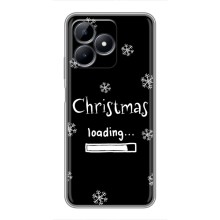 Рождественские, Праздничные Чехлы для Реалми С51 (Christmas loading)