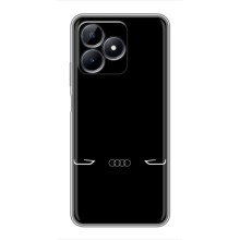 Силиконовый бампер с картинкой машины на Realme C51 (Силует Audi)