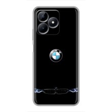 Силиконовый бампер с картинкой машины на Realme C51 – Черный BMW