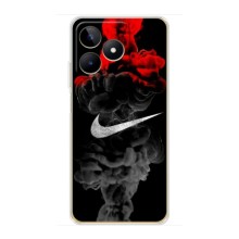 Силиконовый Чехол на Realme C51 с картинкой Nike (Nike дым)