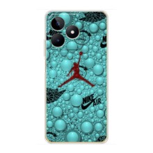 Силиконовый Чехол Nike Air Jordan на Реалми с51 (Джордан Найк)