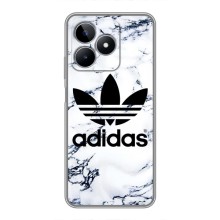 Чехлы Адидас для Realme C53 (AlphaPrint) (Адидас на мраморе)
