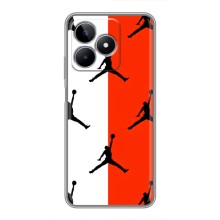Чехлы для Realme C53 - с картинкой JORDAN (AlphaPrint) (Лого Джордан)