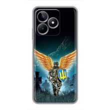 Чехлы с картинкой ЗСУ для Realme C53 (AlphaPrint) (Солдат ЗСУ)