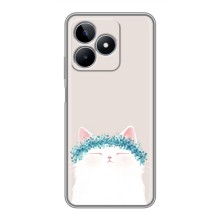 Чохол на тематику: Коти для Realme C53 (Білий котик)