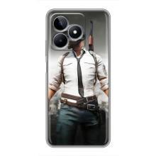 Силиконовый чехол с картинкой "Герой Pubg" на Realme C53 (Пабг)